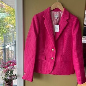NWT J. Crew Vibrant Pink Blazer. Price is firm